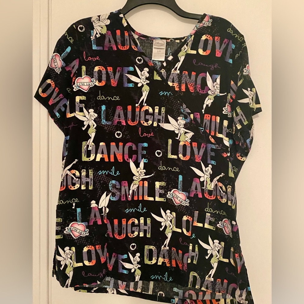 Women’s Tinkerbell scrub top